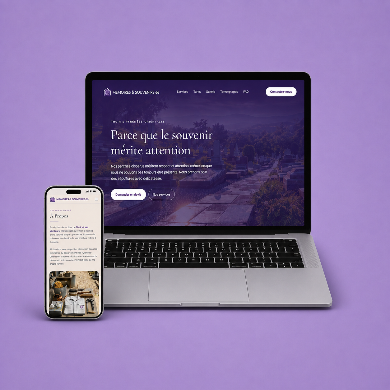 Mémoires & Souvenirs 66 — Branding, Webdesign, UI/UX